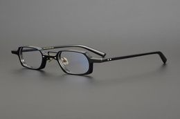 Designer039s Classic Tortoiseshell Japanese Small Box Handmade Plate Retro Glasses Frame Men039s And Women039s Height Fa8963644