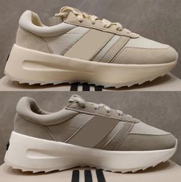 Fears Shoes Athletics Los Angeles of God Runner Sesame Palye FOG iconic L.A. Trainer Sude Sneakers Clay Cloud White Grey Men Women Casual size US 13 12 with box