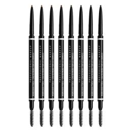 Brand Professional Makeup Micro Brow Pencil Crayon Mirco Pour Les Sourcils 7 Colour Taupe Chocolate Black Cool Ash Brown Eyebrow Pen 0.09g LL