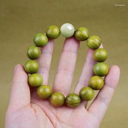 Strand Sandalwood And Tian Green Bracelets Exquisite Buddha Beads Round Style Couple Full Gift For Men Women