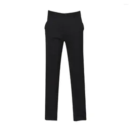 Men's Pants Breathable Formal Business Style With Soft Fabric Multiple Pockets For Comfortable All-day Wear Zip