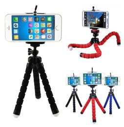 Mini Flexible Sponge Octopus Tripods holders Mobile Phone Smartphone Tripod For iPhone Samsung Gopro Camera1116378