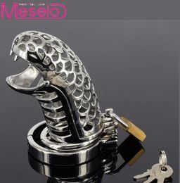 Meselo Metal Stainless Male Device Steel Cock Cage Penis Cage Belt Sex Toys Sex Product For Men Male MX1912284016108