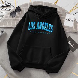 Women's Hoodies Sweatshirts Los Angeles California Sea Surface Ripple Design Women Hoodies Novelty Fashion Hooded Casual All Match Clothes Warm Streetwear T240126