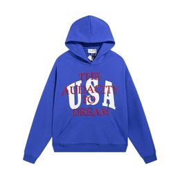 Mens Sweatshirts Designer Rhude Hoodie Original Quality Fashion Embroidery High Street Versatile Loose Mens And Womens Pullover