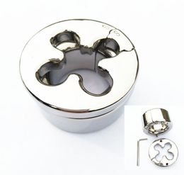 Flower Shape Modular Cockrings Scrotum Pendant Metal Trainning Penis Ring Restraint Device Cage Testicle Cock Rings Adult Sex Toy BB2939464656