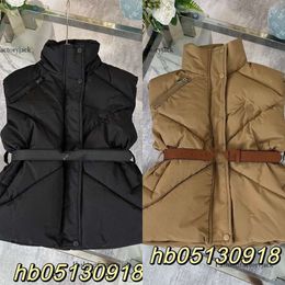 2023 Autumn/winter Vest Two-piece Set with Solid Color Insulation Effect and Belt