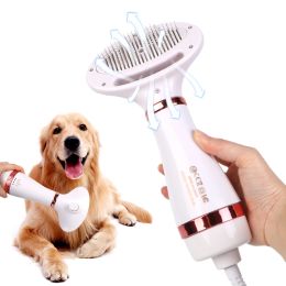 Supplies 2 in 1 Pet Dog Hair Dryer and Comb Brush Grooming Kitten Cat Puppy Fur Blower Low Noise Adjustable Temprature