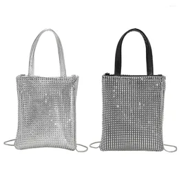 Evening Bags Rhinestone Handbag For Women Shiny Diamonds Shoulder Messenger Bag Chain Purses Outdoor Business Traveling