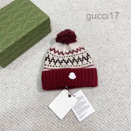 Designer Hats Mens Womens Beanie Classic Knit Hat Cashmere Bonnet Fuzzy Winter Wool Cap Stripe Beanies Christmas Caps 5 Colours X1GU