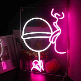 LED Neon Sign Ineonlife Neon Lights LED Sign Wedding Additions To The Room Apartment Party Bedroom Manga Wall Decoration Holiday Lighting Lamp YQ240126