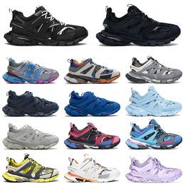 Designer Outdoors Track s 3.0 Casual Shoes Durable Vibrant Distinctive Flash Shoes Women Men Multi Leather Patchwork Trainers Size 35-46 With Box Dhgate