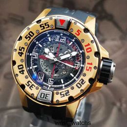 Movement Watch RM Wrist Watch Richardsmille Wristwatch Series 18k Rose Gold Machine RM028 47mm