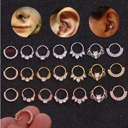 border hot sale zircon nose rings creative miniature nose stud round nasal septum ear stud body piercing accessories4266512