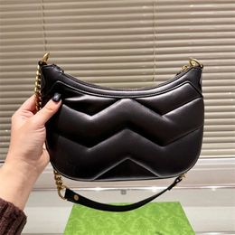 Chain Shoulder Bag Hobo Underarm Bag Designer Handbag Purse Hardware Buckle Internal Pocket Lady Clutch Leather Zipper Open Purse