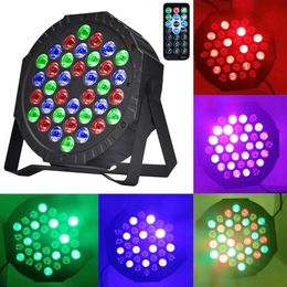 36LED RGB Stage Lights Par Light Effect DJ Disco DMX Lighting Party Wedding Holiday Bar Club Performance Sound Control Lights