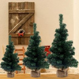 Christmas Decorations 40/50/60CM Mini Tree Desktop Window Ornament Xmas Green Cedar Needle Decoration For Home Navidad Noel