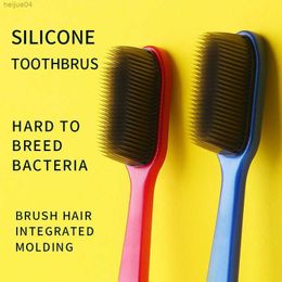 Toothbrush Nano silicone toothbrush 4 packages Adult specific toothbrush Suitable for people with sensitive gums