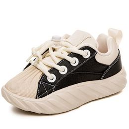 Girls' Sports Shoes Boys' Fashionable Shoes 2024 Spring New Spell Colours Children's Soft Soled Casual Shoes