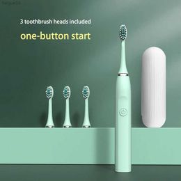 Toothbrush Sonic Electric Toothbrush for Adults Children Ultrasonic Automatic vibrator Whitening IPX7 Waterproof 3 Brush Head battery type