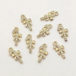 Stitch Newarrival 13x6mm 100pcs Cubic Zirconia Christmas Charm for Handmade Necklace/earrings Diy Parts,jewelry Accessories Findings