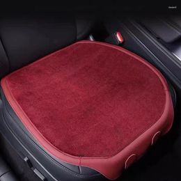 Car Seat Covers Fashion Front Cushion Universal Cars Backless Short Plush Single Piece Pad Luxury Breathable Non-slip Supplies