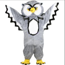 High Quality Custom Owl Mascot Costume Cartoon Character Outfit Suit Xmas Outdoor Party Festival Dress Promotional Advertising Clothings