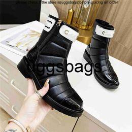 Chanells Boots CChanel Channel Design Top Women Fashion Retro Decoration Martin Knight Winter Warm Snow Anti Slip Thick Sole High Heel Casual Boots