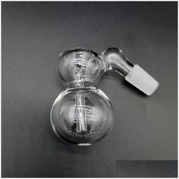 Smoking Pipes Glass Ash Catcher Bowl For Tornado Hookahs Bong Dab Rigs 14Mm 18Mm Two Joint Size Gourd Shape Percolator Downstem With F Dhpun