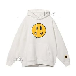 Men Designer Drew Hoodie Handsome Lile Yellow Man Smiley Leers Drew Shirt Prin Sweashir Womens Tshir Spring Trendsleeve High Drew Jacket 490