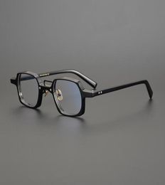 Designer039s Classic Tortoiseshell Japanese Small Box Handmade Plate Retro Glasses Frame Men039s And Women039s Height Fa4586793