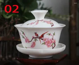 Teaware Sets High Quality White Porcelain Hand Painted Tea Set Dehua Gaiwan Teapot For Travel Beautiful And Easy Kettle