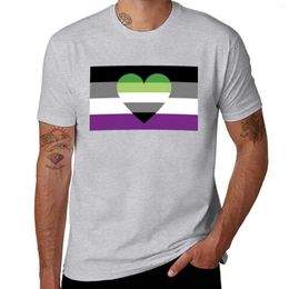 Men's Tank Tops Asexual Aromantic Flag T-Shirt Aesthetic Clothing Custom T Shirt Blank Shirts Mens Casual Stylish