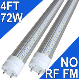 4FT T8 T10 T12 LED Tube Light Bulbs 48" G13 18W 6000K Cool White AC85-265V Fluorescent Replacement Dual-end Powered Ballast Bypass Bulb Workbencks Barn usastock