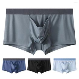 Underpants Elastic Mid-waist Men Boxers High Elasticity Men's Cotton With Elephant Nose U Convex Design For Quick Dry