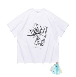 2024 designer di moda Ofs Fiore Moda Uomo Felpe con cappuccio Felpa con cappuccio unisex Donna Con cappuccio Casual Harajuku Pullover Streetwear Felpaoff T-shirt da uomo OFFS BIANCO