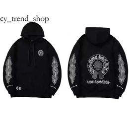 Designer Hoodie Zipper Chrome Hoodie Men Women Sweatshirts Heart Jackets Ch Long Sleeves Jacket Loose Cotton Pullove Hoody Sanskrit Cross Pattern Hip Hop Stones 54