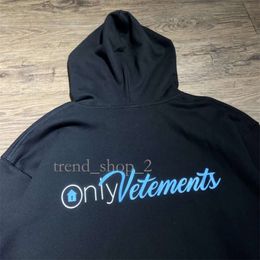 Vetements High Quality Hoodie VTM Vetements Only Men Women Oversized Letter Print Pullover Gym Vetements Heavy Fabric Hoodie Vetements Letter Print Hoodie 691