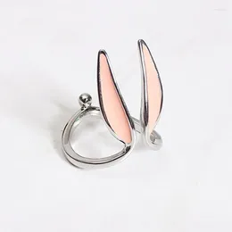 Cluster Rings Silver Colour Long Ear Ring For Women Girl Appointment Gift Korean Cute Simple Sweet 925 Stamp Jewellery Drop