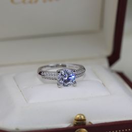 Ring designer ring luxury Jewellery rings for women single Diamond Horn Ring Engagement Ring in Sterling Silver Temperament Hundred Girlfriend Jewellery