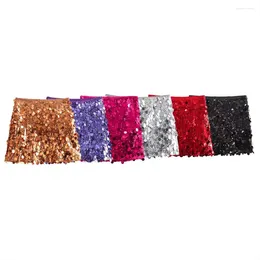 Skirts Women's Clothing 2024 Fashionable Spicy Girl Sequin Embellishment Mini Skirt Retro High Waisted Zippered Mujer