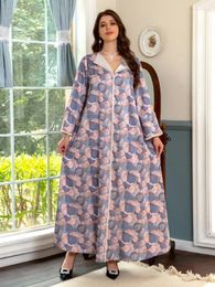 Ethnic Clothing Eid Ramadan Party Dress For Women Muslim Abaya Lapel Diamond Modest Abayas Dubai Islam Robe Caftan Maxi Vestido 2024