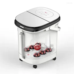 Kitchen Storage Portable Foot Bath Bucket Red Light Electric Massage Wash Basin Touch Button Remote Control