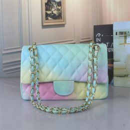 Brand Designer Flap Bag with Chain Shoulder Bag for Women Diamond Lattice Crossbody Bags Long1113