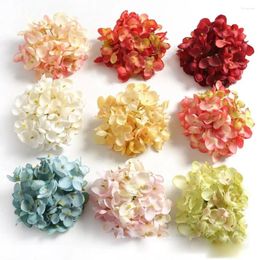 Decorative Flowers Simulation Large Hydrangea Flower Head Silk Floral Wedding Decoration Headdress DIY FFlower Wall Accessories