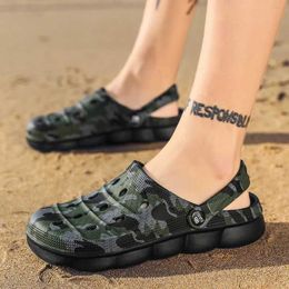 Sandals 2023 Beach Sandals Men fashion Fishing Sandals EVA Summer Garden Clogs Men Sandal Outdoor Sports Slippers Zapatos Hombre Size 45L2401