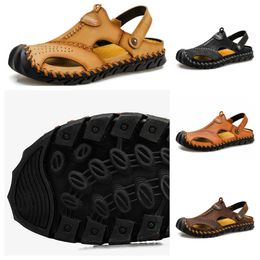 Designers new best-selling outdoor men womens casual sandals with strap slippers leather flip flops womes beach shoes