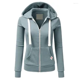 Women's Hoodies Topfight Personalised Sports Cardigan Zipper Hooded Sweater Jacket Tight Fitness Warm Clothes Top Outdoor Coat Hood