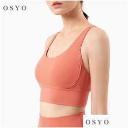 Yoga Outfit Sports Bras For Women Yoga Underwear Beatif Back Fitness Runing Top Drop Delivery Sports Outdoors Fitness Supplies Yoga Dhfx2