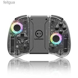 Game Controllers Joysticks KS37B For Switch/Switch OLED Lite RGB Wireless Game Controller Transparent Gamepad Six Axis Joystick Joy Pad Joycon New YQ240126